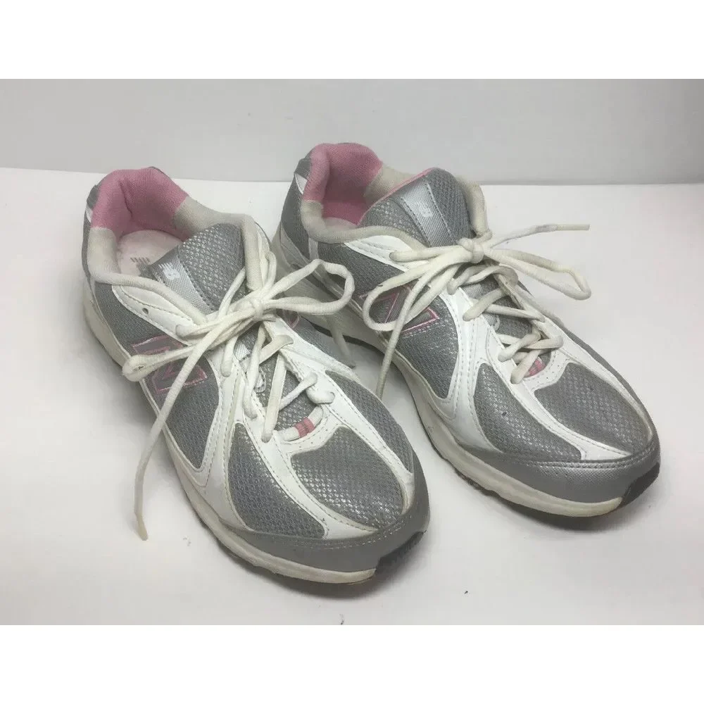 New‎ Balance Womens NB 496 Sneakers Size 9.5 White Pink Hiking Walking Shoes